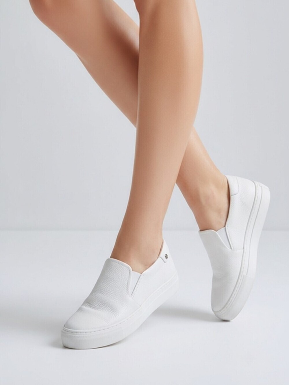 AGL Marie Slip- On White Sneakers Great Condition